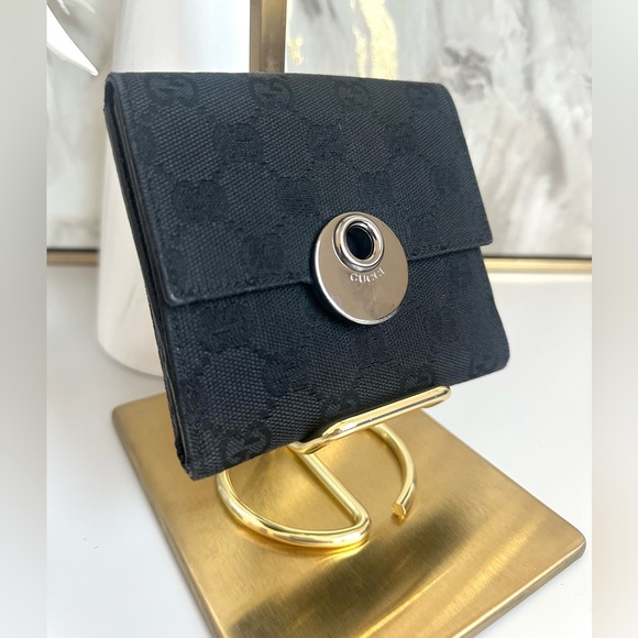 EUC GUCCI Eclipse GG Canvas Wallet - Picture 5 of 16
